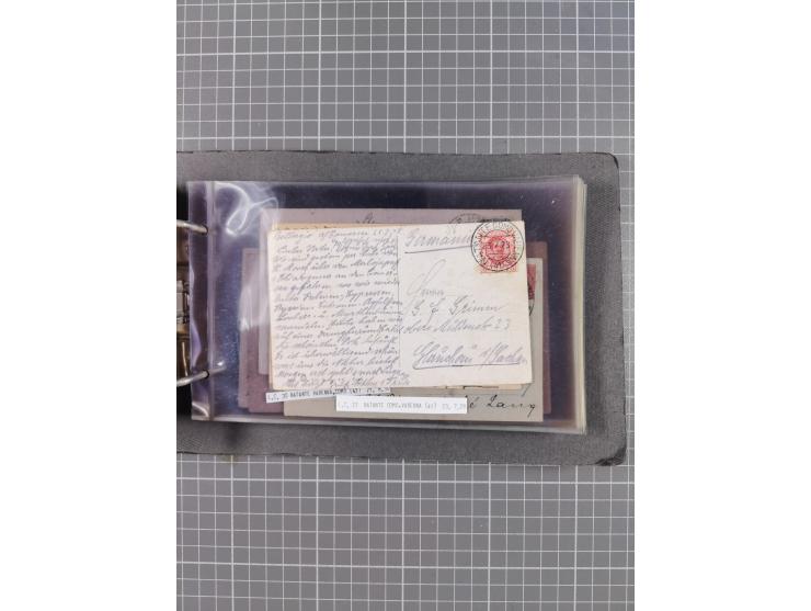 Italien: 1899/1939, interessante Sammlung der Inlands-Schiffspost mit ca. 100 Karten und GSK, dabei viele verschiedene und kl