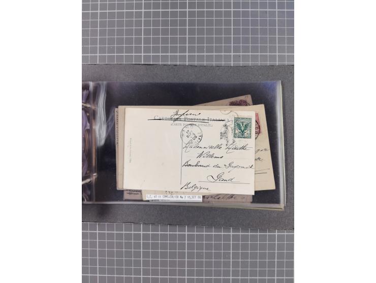 Italien: 1899/1939, interessante Sammlung der Inlands-Schiffspost mit ca. 100 Karten und GSK, dabei viele verschiedene und kl