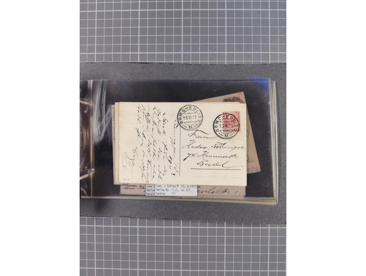 Italien: 1899/1939, interessante Sammlung der Inlands-Schiffspost mit ca. 100 Karten und GSK, dabei viele verschiedene und kl