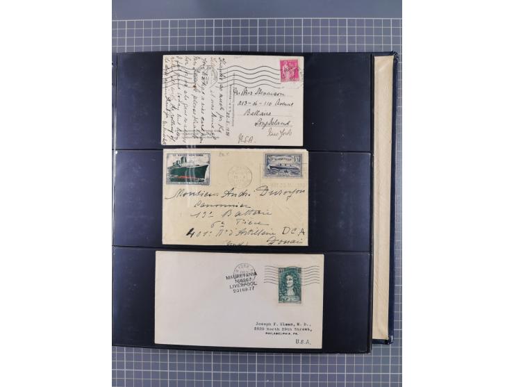 1872/1939, kleiner Bestand mit ca. 80 Briefen, Karten und GSK sowie vielen losen Marken und Briefstücken mit Schiffspoststemp