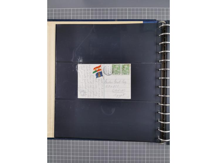 1872/1939, kleiner Bestand mit ca. 80 Briefen, Karten und GSK sowie vielen losen Marken und Briefstücken mit Schiffspoststemp