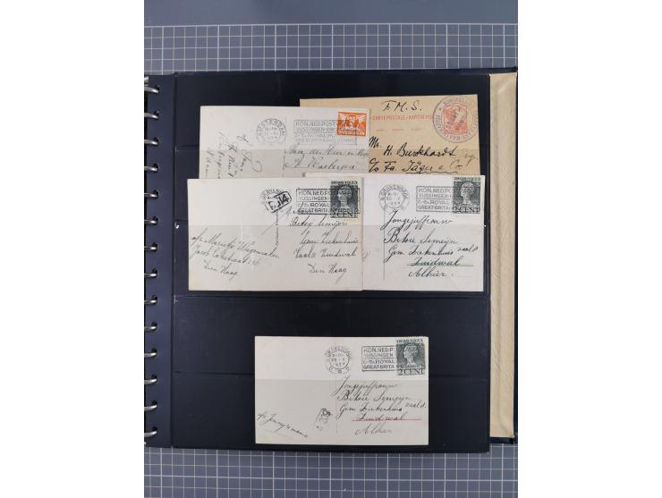 1872/1939, kleiner Bestand mit ca. 80 Briefen, Karten und GSK sowie vielen losen Marken und Briefstücken mit Schiffspoststemp