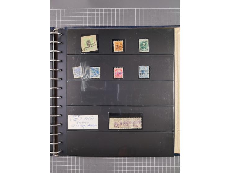 1872/1939, kleiner Bestand mit ca. 80 Briefen, Karten und GSK sowie vielen losen Marken und Briefstücken mit Schiffspoststemp