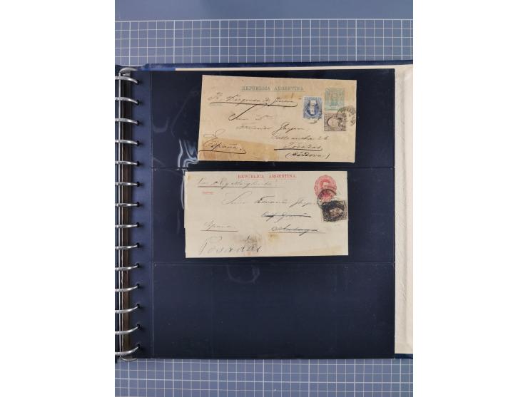 1872/1939, kleiner Bestand mit ca. 80 Briefen, Karten und GSK sowie vielen losen Marken und Briefstücken mit Schiffspoststemp