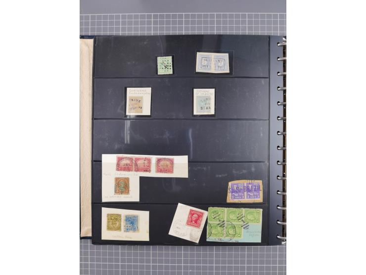 1872/1939, kleiner Bestand mit ca. 80 Briefen, Karten und GSK sowie vielen losen Marken und Briefstücken mit Schiffspoststemp