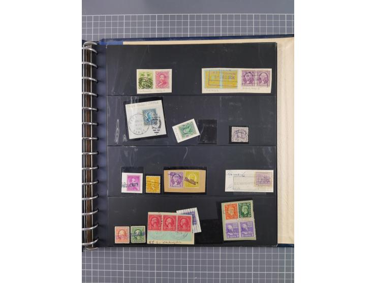 1872/1939, kleiner Bestand mit ca. 80 Briefen, Karten und GSK sowie vielen losen Marken und Briefstücken mit Schiffspoststemp