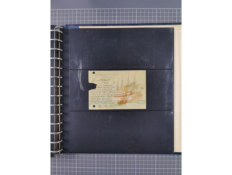 1872/1939, kleiner Bestand mit ca. 80 Briefen, Karten und GSK sowie vielen losen Marken und Briefstücken mit Schiffspoststemp