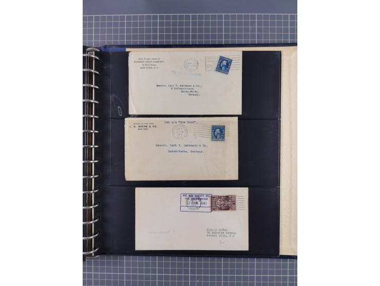 1872/1939, kleiner Bestand mit ca. 80 Briefen, Karten und GSK sowie vielen losen Marken und Briefstücken mit Schiffspoststemp