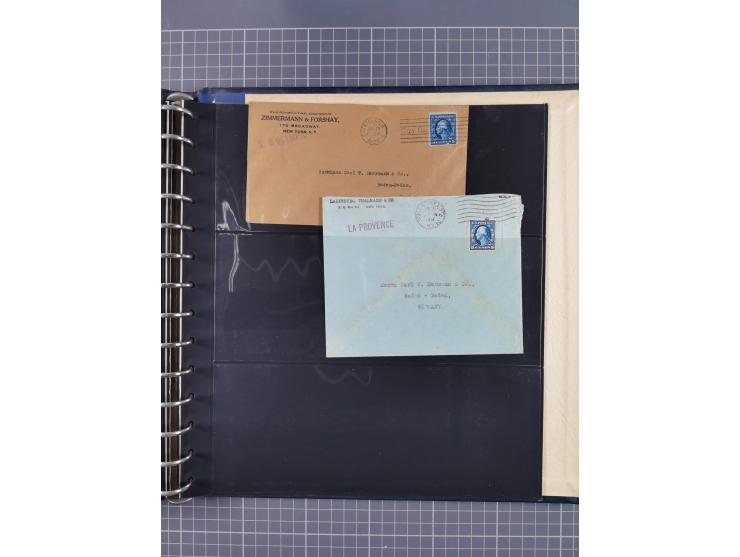 1872/1939, kleiner Bestand mit ca. 80 Briefen, Karten und GSK sowie vielen losen Marken und Briefstücken mit Schiffspoststemp