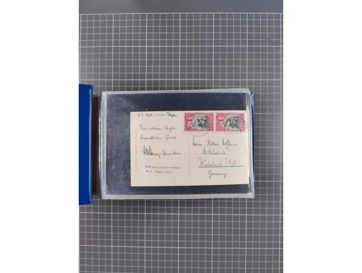 1829/1970 (ca.), interessanter Bestand mit über 100 Briefen, Karten und Ganzsachen inkl. Belege mit handschriftlichen Leitver