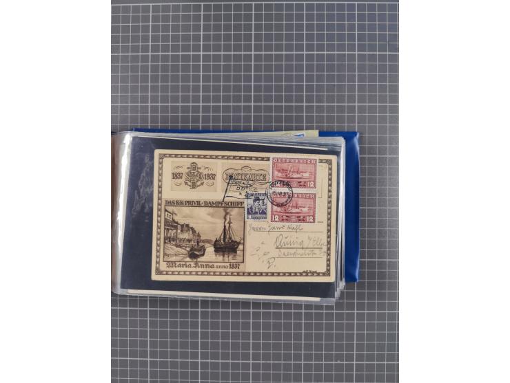 1829/1970 (ca.), interessanter Bestand mit über 100 Briefen, Karten und Ganzsachen inkl. Belege mit handschriftlichen Leitver