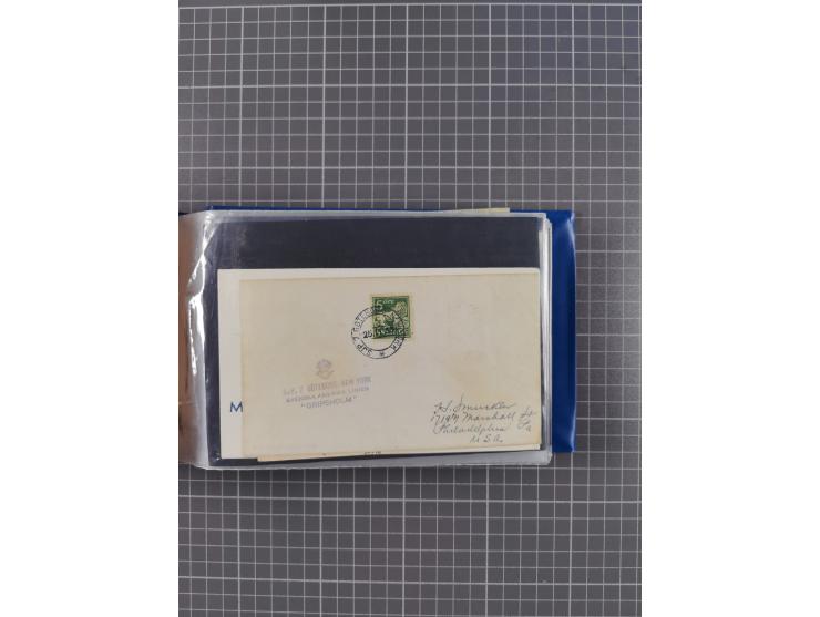 1829/1970 (ca.), interessanter Bestand mit über 100 Briefen, Karten und Ganzsachen inkl. Belege mit handschriftlichen Leitver