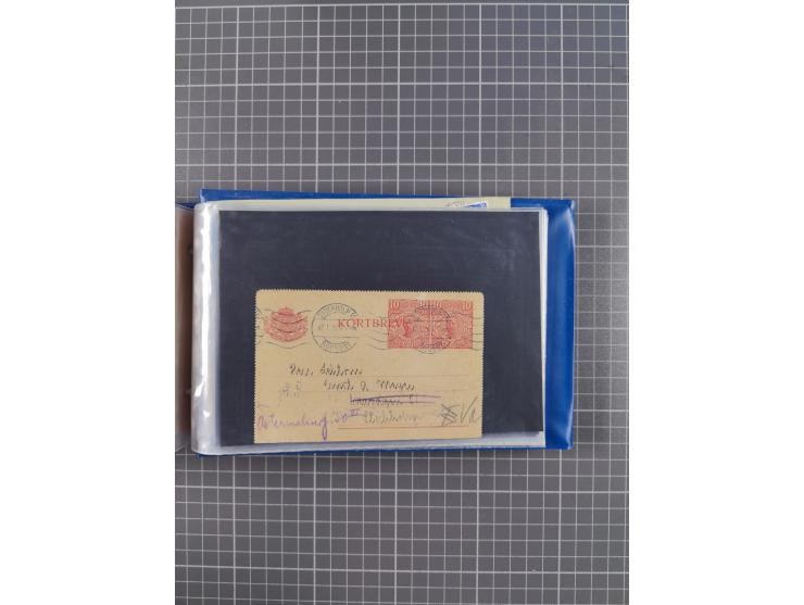 1829/1970 (ca.), interessanter Bestand mit über 100 Briefen, Karten und Ganzsachen inkl. Belege mit handschriftlichen Leitver