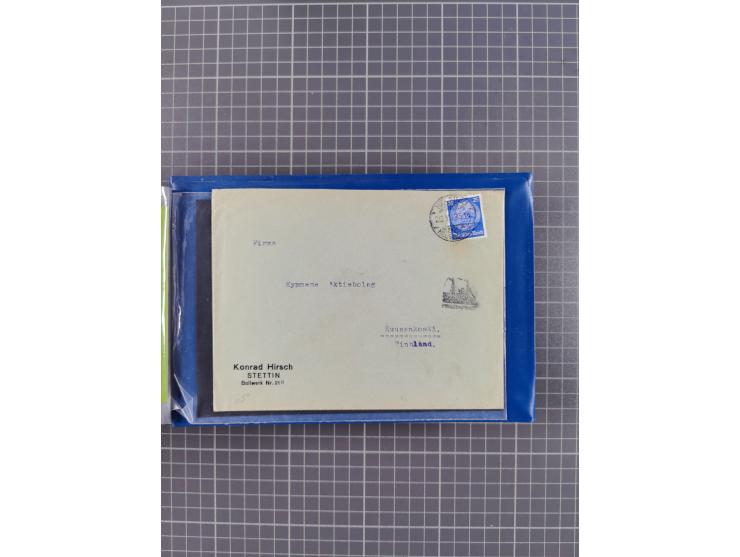 1829/1970 (ca.), interessanter Bestand mit über 100 Briefen, Karten und Ganzsachen inkl. Belege mit handschriftlichen Leitver