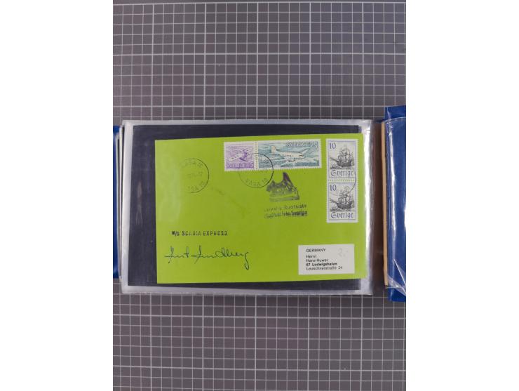 1829/1970 (ca.), interessanter Bestand mit über 100 Briefen, Karten und Ganzsachen inkl. Belege mit handschriftlichen Leitver