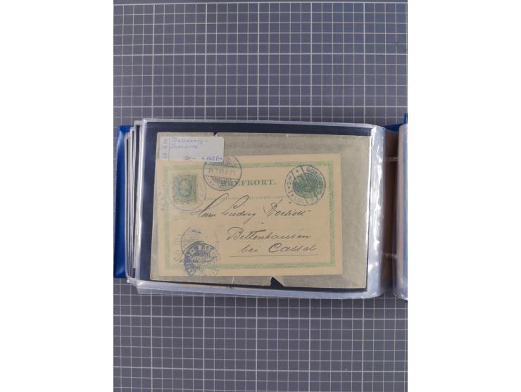 1829/1970 (ca.), interessanter Bestand mit über 100 Briefen, Karten und Ganzsachen inkl. Belege mit handschriftlichen Leitver