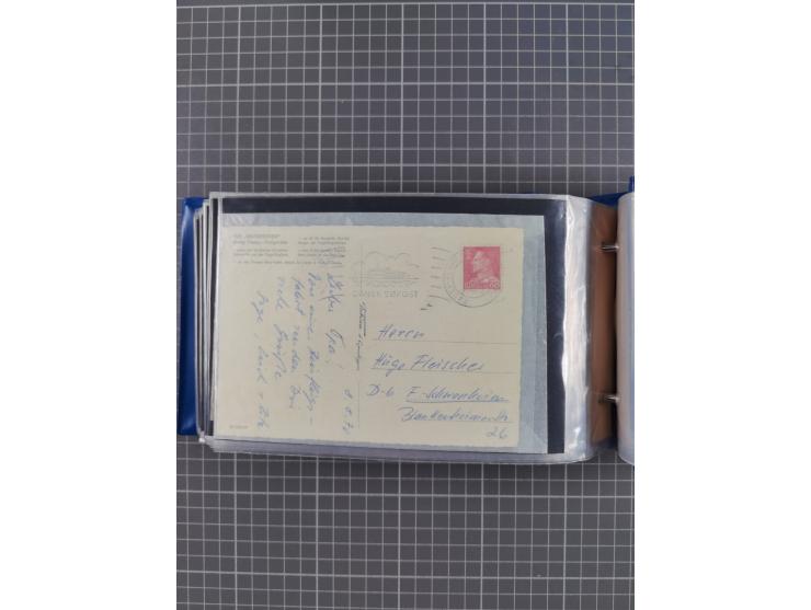 1829/1970 (ca.), interessanter Bestand mit über 100 Briefen, Karten und Ganzsachen inkl. Belege mit handschriftlichen Leitver