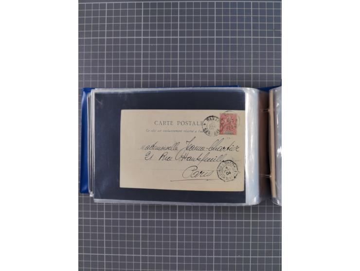 1829/1970 (ca.), interessanter Bestand mit über 100 Briefen, Karten und Ganzsachen inkl. Belege mit handschriftlichen Leitver