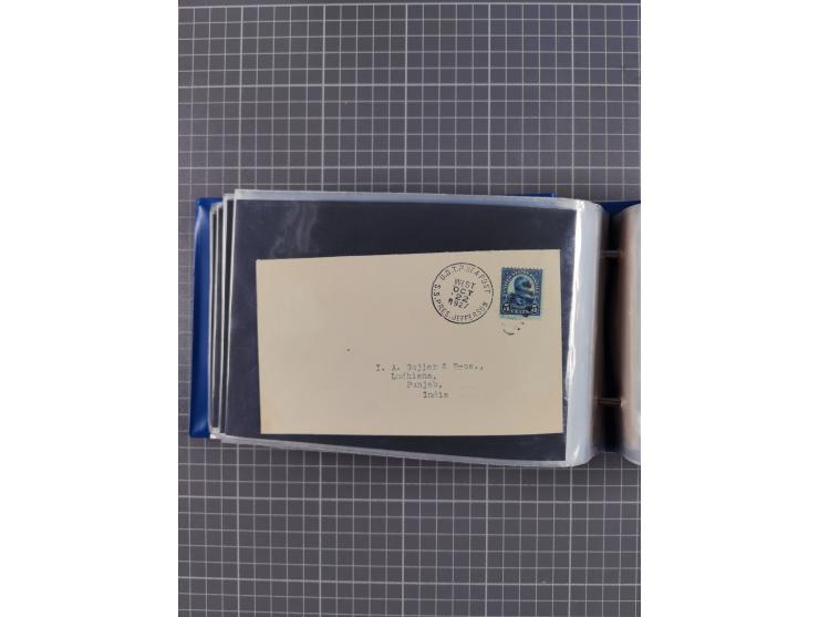 1829/1970 (ca.), interessanter Bestand mit über 100 Briefen, Karten und Ganzsachen inkl. Belege mit handschriftlichen Leitver