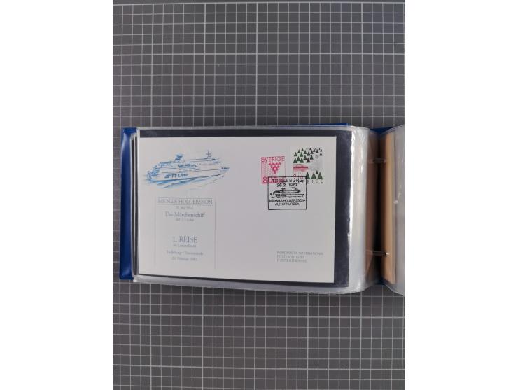 1829/1970 (ca.), interessanter Bestand mit über 100 Briefen, Karten und Ganzsachen inkl. Belege mit handschriftlichen Leitver