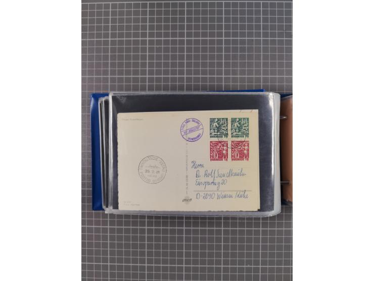 1829/1970 (ca.), interessanter Bestand mit über 100 Briefen, Karten und Ganzsachen inkl. Belege mit handschriftlichen Leitver