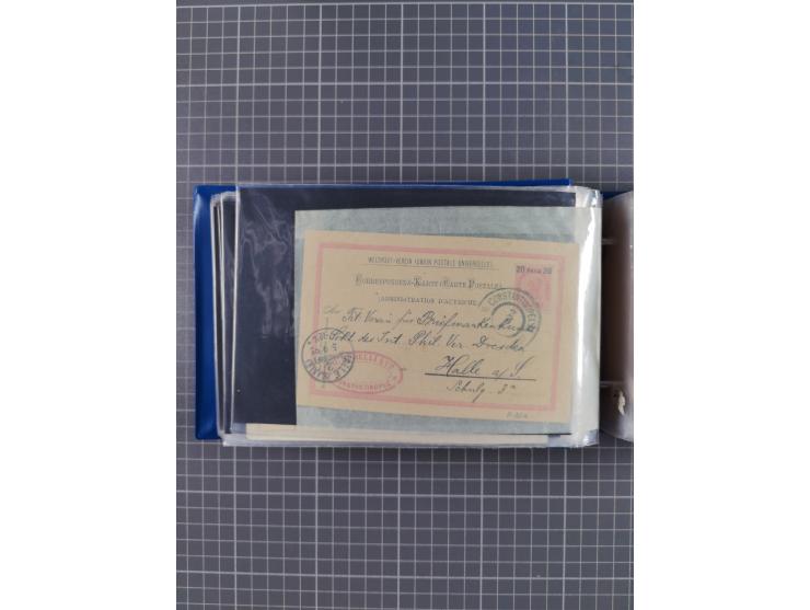 1829/1970 (ca.), interessanter Bestand mit über 100 Briefen, Karten und Ganzsachen inkl. Belege mit handschriftlichen Leitver