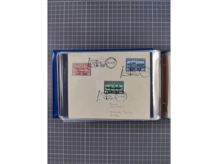 1829/1970 (ca.), interessanter Bestand mit über 100 Briefen, Karten und Ganzsachen inkl. Belege mit handschriftlichen Leitver