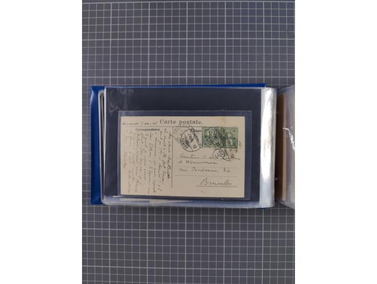 1829/1970 (ca.), interessanter Bestand mit über 100 Briefen, Karten und Ganzsachen inkl. Belege mit handschriftlichen Leitver