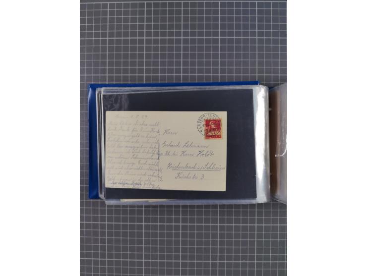 1829/1970 (ca.), interessanter Bestand mit über 100 Briefen, Karten und Ganzsachen inkl. Belege mit handschriftlichen Leitver