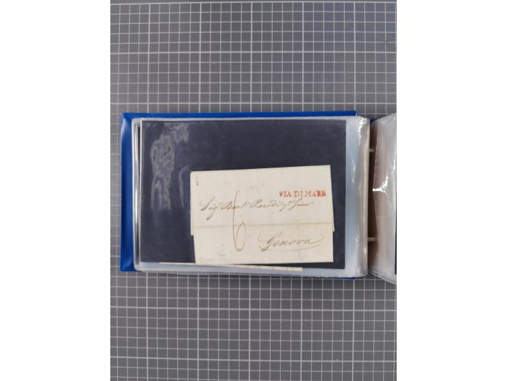 1829/1970 (ca.), interessanter Bestand mit über 100 Briefen, Karten und Ganzsachen inkl. Belege mit handschriftlichen Leitver