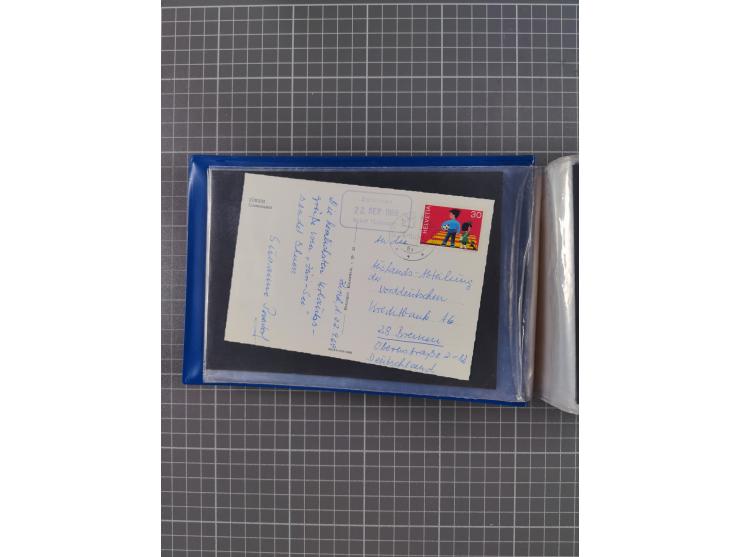 1829/1970 (ca.), interessanter Bestand mit über 100 Briefen, Karten und Ganzsachen inkl. Belege mit handschriftlichen Leitver