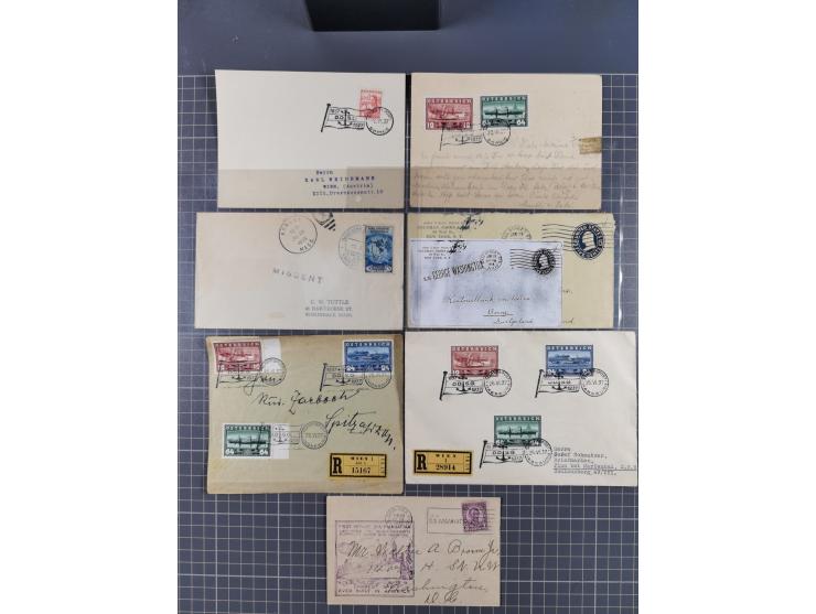 1829/1970 (ca.), interessanter Bestand mit über 100 Briefen, Karten und Ganzsachen inkl. Belege mit handschriftlichen Leitver