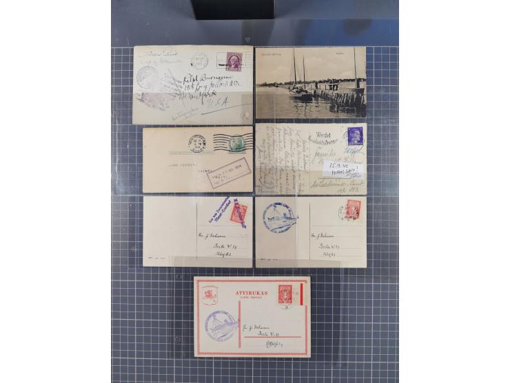 1829/1970 (ca.), interessanter Bestand mit über 100 Briefen, Karten und Ganzsachen inkl. Belege mit handschriftlichen Leitver