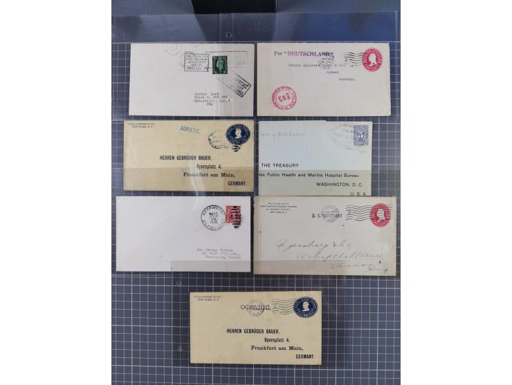 1829/1970 (ca.), interessanter Bestand mit über 100 Briefen, Karten und Ganzsachen inkl. Belege mit handschriftlichen Leitver