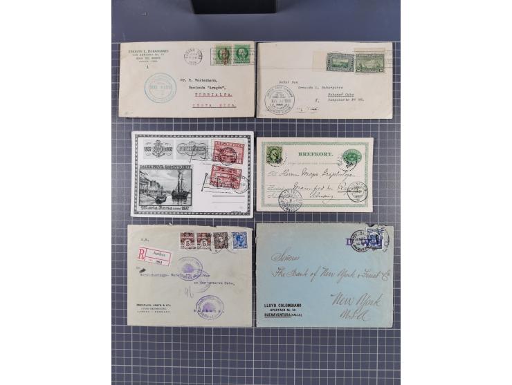 1829/1970 (ca.), interessanter Bestand mit über 100 Briefen, Karten und Ganzsachen inkl. Belege mit handschriftlichen Leitver