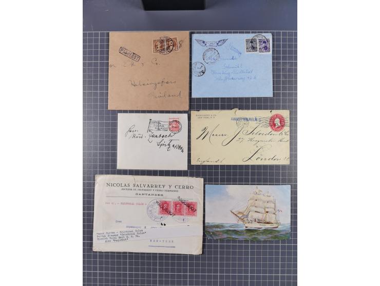 1829/1970 (ca.), interessanter Bestand mit über 100 Briefen, Karten und Ganzsachen inkl. Belege mit handschriftlichen Leitver