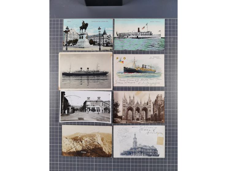 1829/1970 (ca.), interessanter Bestand mit über 100 Briefen, Karten und Ganzsachen inkl. Belege mit handschriftlichen Leitver