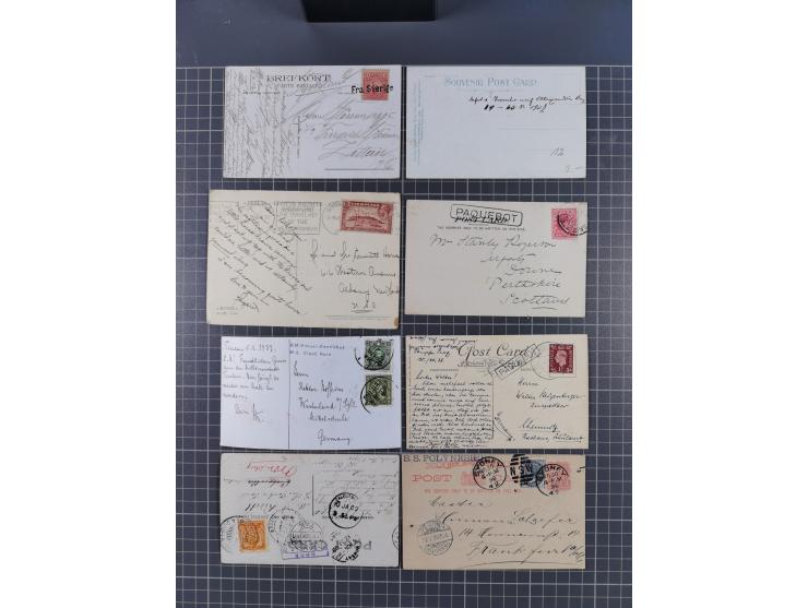 1829/1970 (ca.), interessanter Bestand mit über 100 Briefen, Karten und Ganzsachen inkl. Belege mit handschriftlichen Leitver