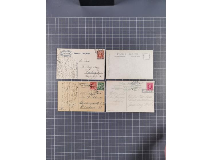 1829/1970 (ca.), interessanter Bestand mit über 100 Briefen, Karten und Ganzsachen inkl. Belege mit handschriftlichen Leitver