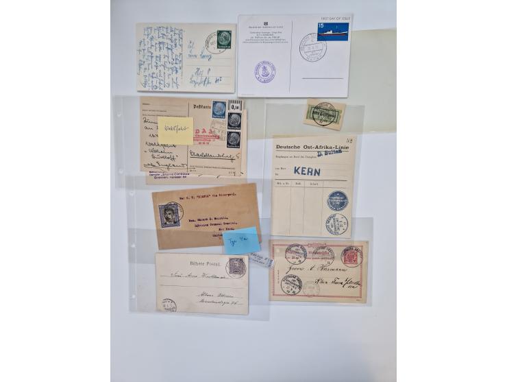 1893/1945 (ca.), interessanter Bestand mit ca. 100 Briefen, Karten und GSK mit Schwerpunkt bis in die 1930er-Jahre. Dabei u.a