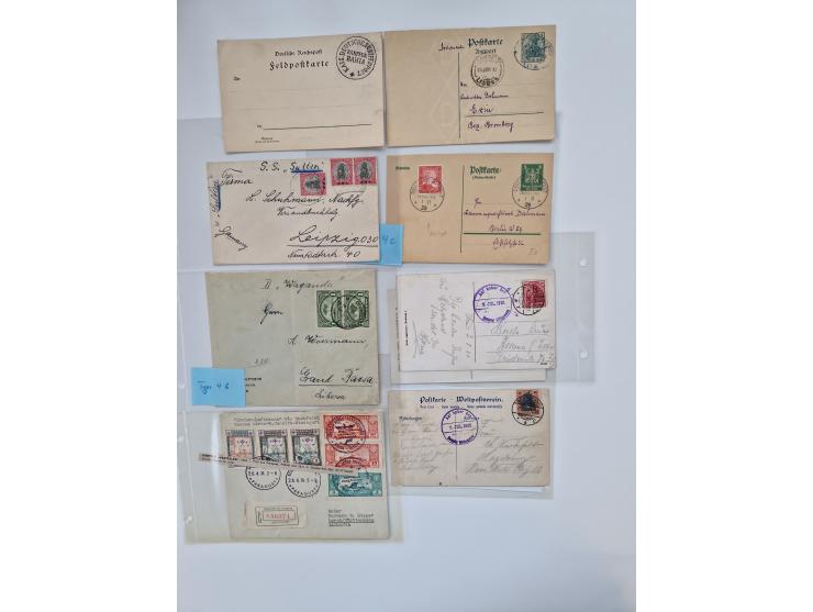 1893/1945 (ca.), interessanter Bestand mit ca. 100 Briefen, Karten und GSK mit Schwerpunkt bis in die 1930er-Jahre. Dabei u.a