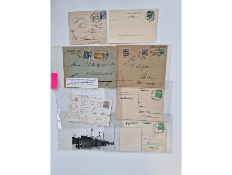 1893/1945 (ca.), interessanter Bestand mit ca. 100 Briefen, Karten und GSK mit Schwerpunkt bis in die 1930er-Jahre. Dabei u.a