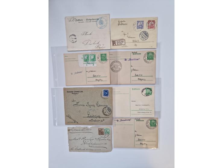 1893/1945 (ca.), interessanter Bestand mit ca. 100 Briefen, Karten und GSK mit Schwerpunkt bis in die 1930er-Jahre. Dabei u.a