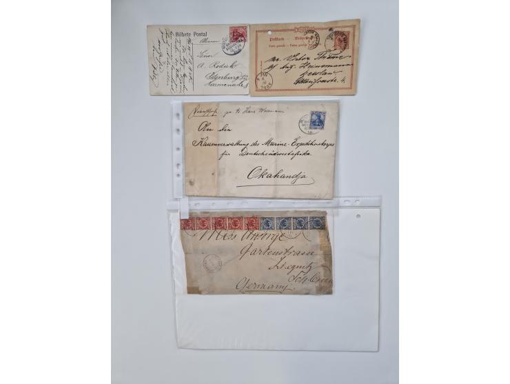 1893/1945 (ca.), interessanter Bestand mit ca. 100 Briefen, Karten und GSK mit Schwerpunkt bis in die 1930er-Jahre. Dabei u.a