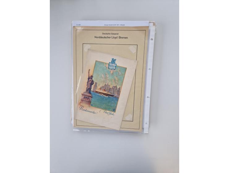 1893/1945 (ca.), interessanter Bestand mit ca. 100 Briefen, Karten und GSK mit Schwerpunkt bis in die 1930er-Jahre. Dabei u.a
