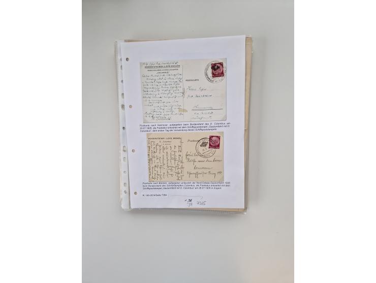 1893/1945 (ca.), interessanter Bestand mit ca. 100 Briefen, Karten und GSK mit Schwerpunkt bis in die 1930er-Jahre. Dabei u.a