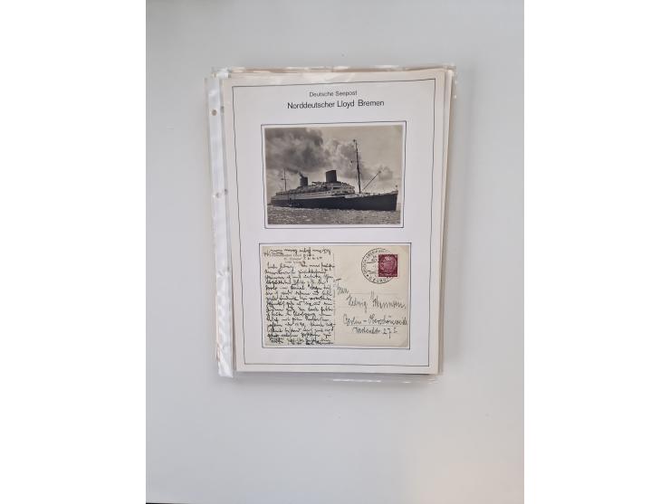 1893/1945 (ca.), interessanter Bestand mit ca. 100 Briefen, Karten und GSK mit Schwerpunkt bis in die 1930er-Jahre. Dabei u.a