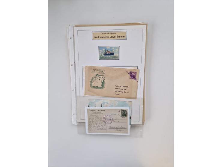 1893/1945 (ca.), interessanter Bestand mit ca. 100 Briefen, Karten und GSK mit Schwerpunkt bis in die 1930er-Jahre. Dabei u.a