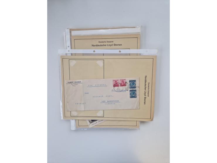 1893/1945 (ca.), interessanter Bestand mit ca. 100 Briefen, Karten und GSK mit Schwerpunkt bis in die 1930er-Jahre. Dabei u.a