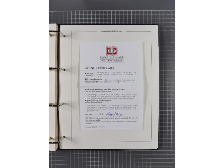 NORWEGEN: 1838/1980 (ca.), umfangreiche Sammlung “Norwegische Schiffspost” mit ca. fast 700 Briefen, Karten und GSK bis ca. 1